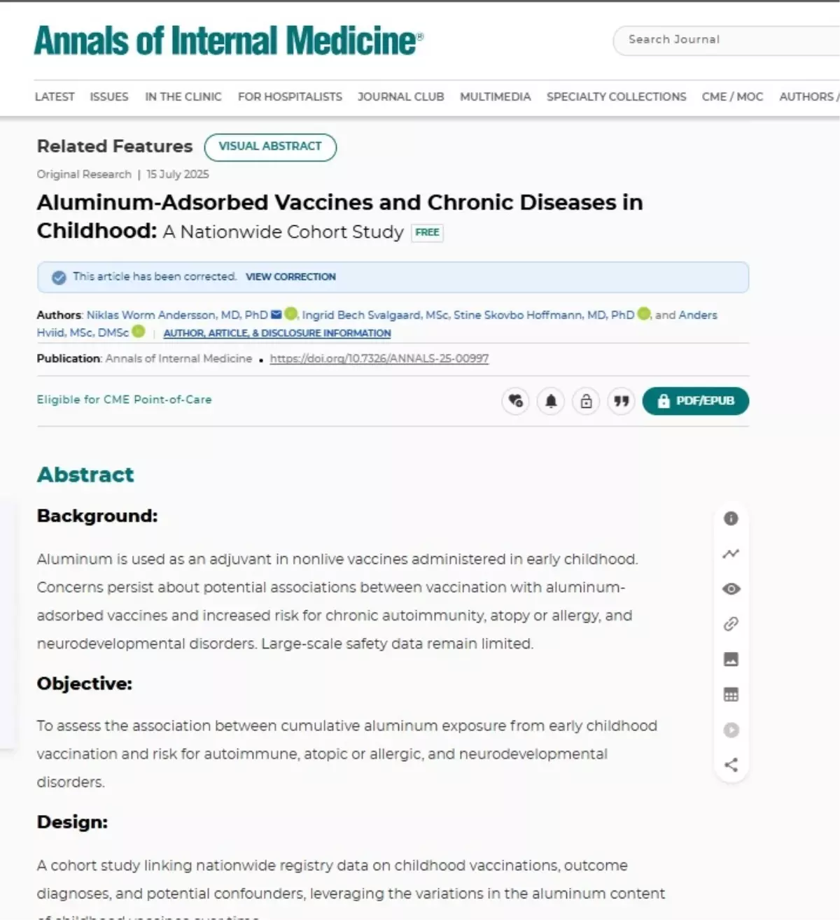 Danimarka Araştırması: Aşıların Sağlık Üzerindeki Etkileri Reddi