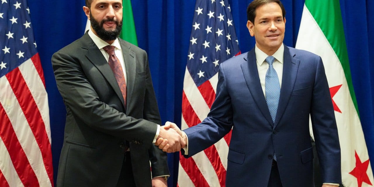 Suriye lideri Şara, ABD Dışişleri Bakanı ile bir araya geldi