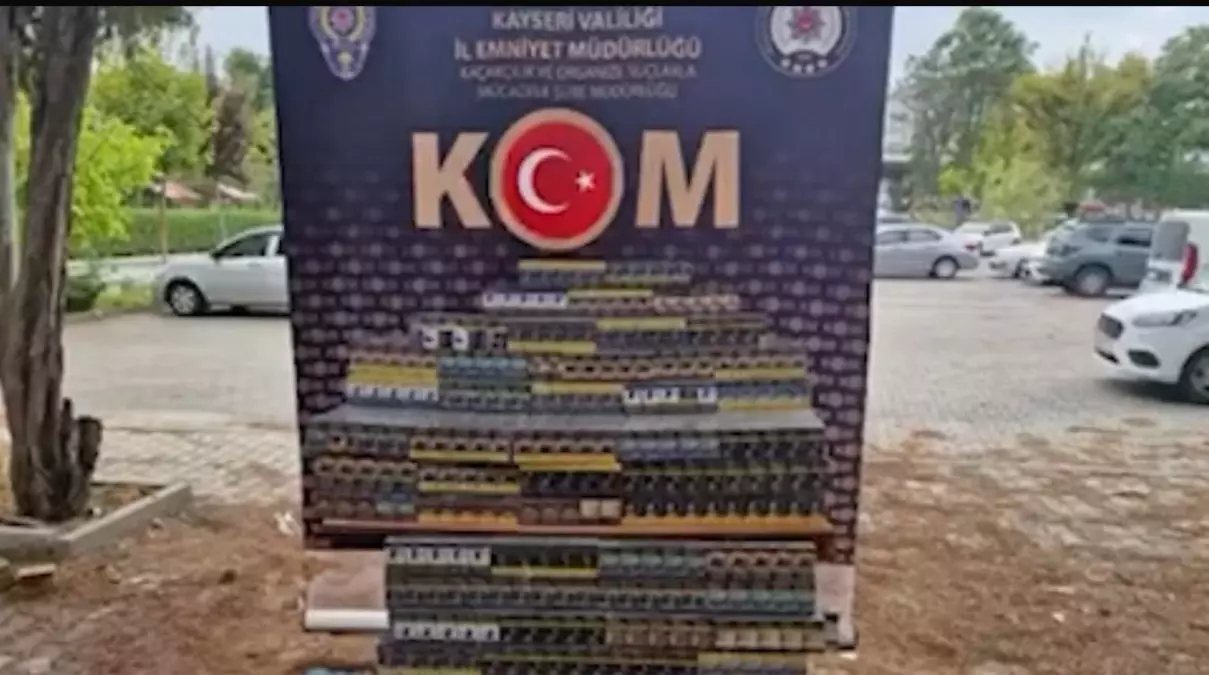 Kayseri’de 4 Bin Paket Kaçak Sigara Ele Geçirildi