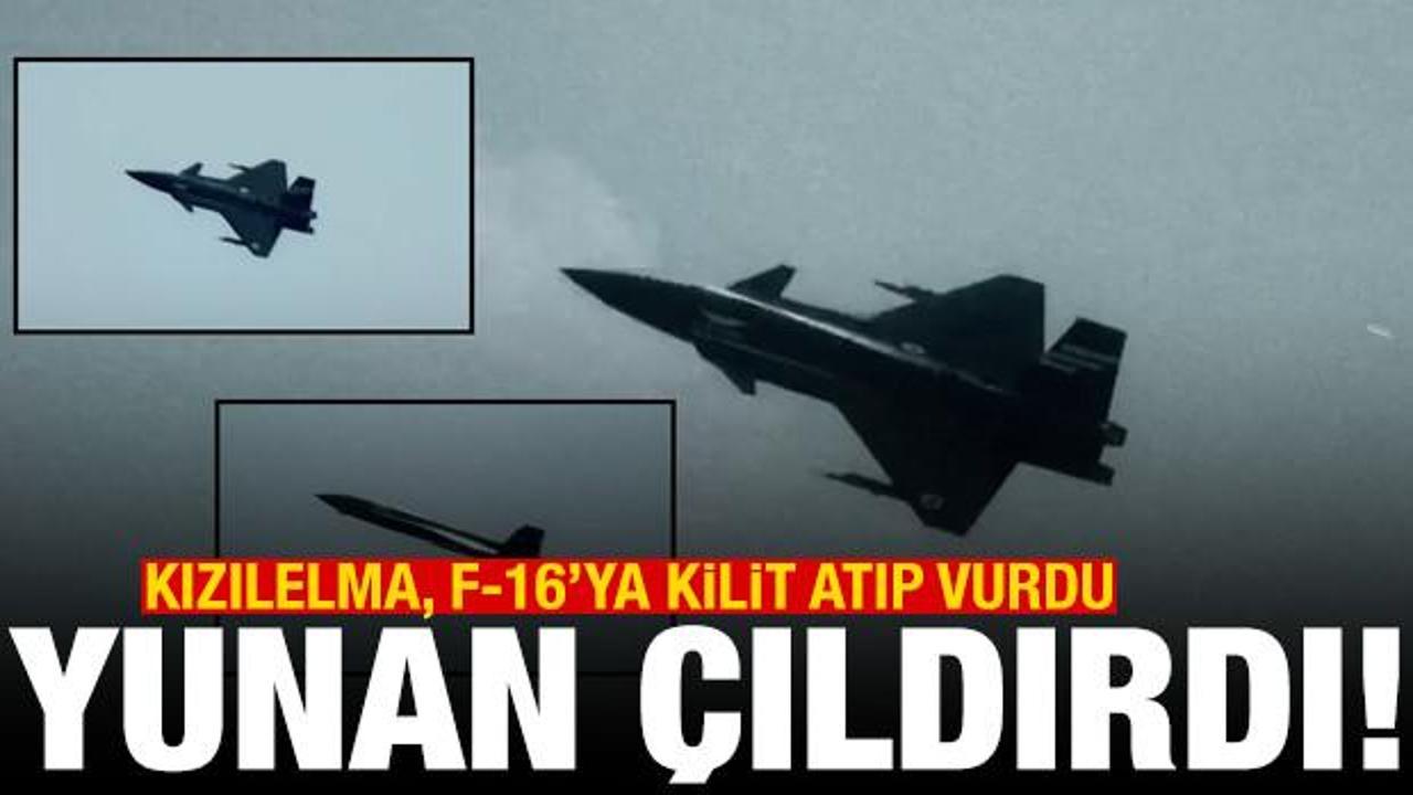 Kızılelma, F-16’ya kilit atıp vurdu; Yunan çıldırdı!