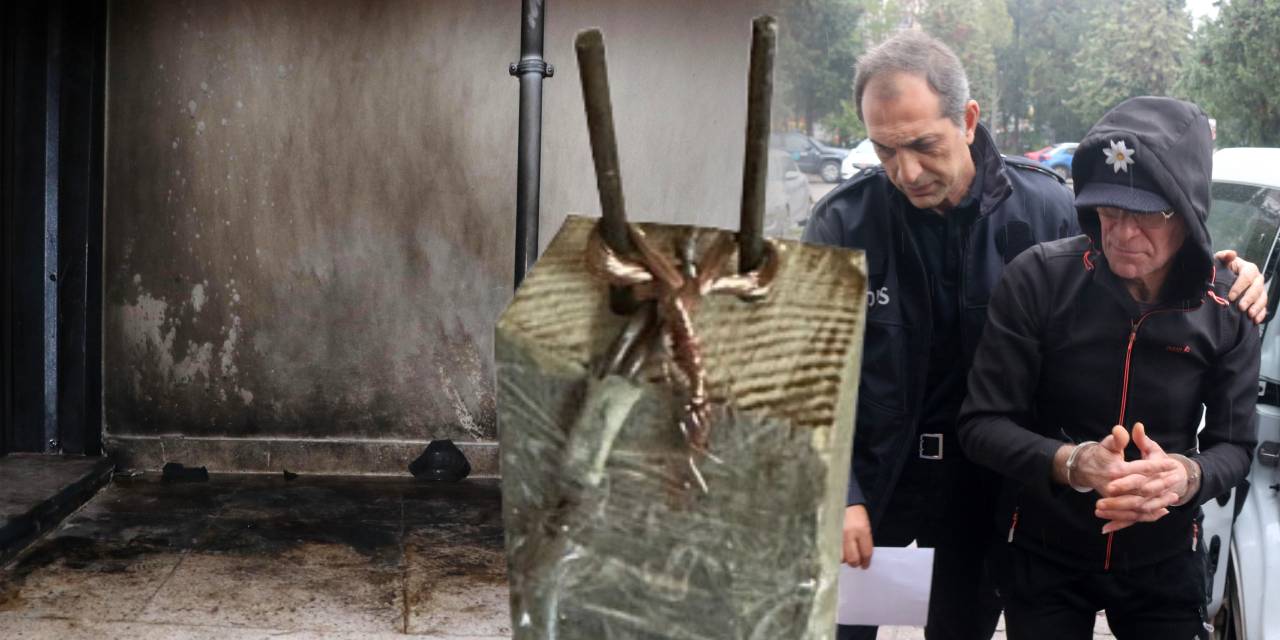 Önce komşusunun kapısını tinerle ateşe verdi şimdi de elektrikli düzenek kurdu! Savunması çileden çıkardı