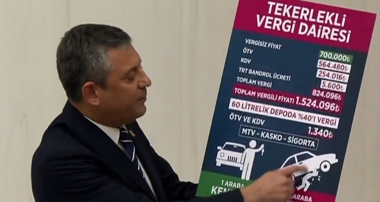 Özgür Özel: Bu ülkede otomobil Tekerlekli Vergi Dairesi