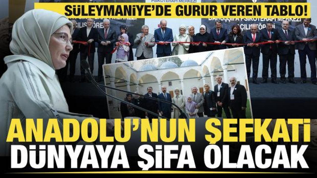 Süleymaniye’de gurur veren tablo! Emine Erdoğan: Anadolu’nun şefkati dünyaya şifa olacak